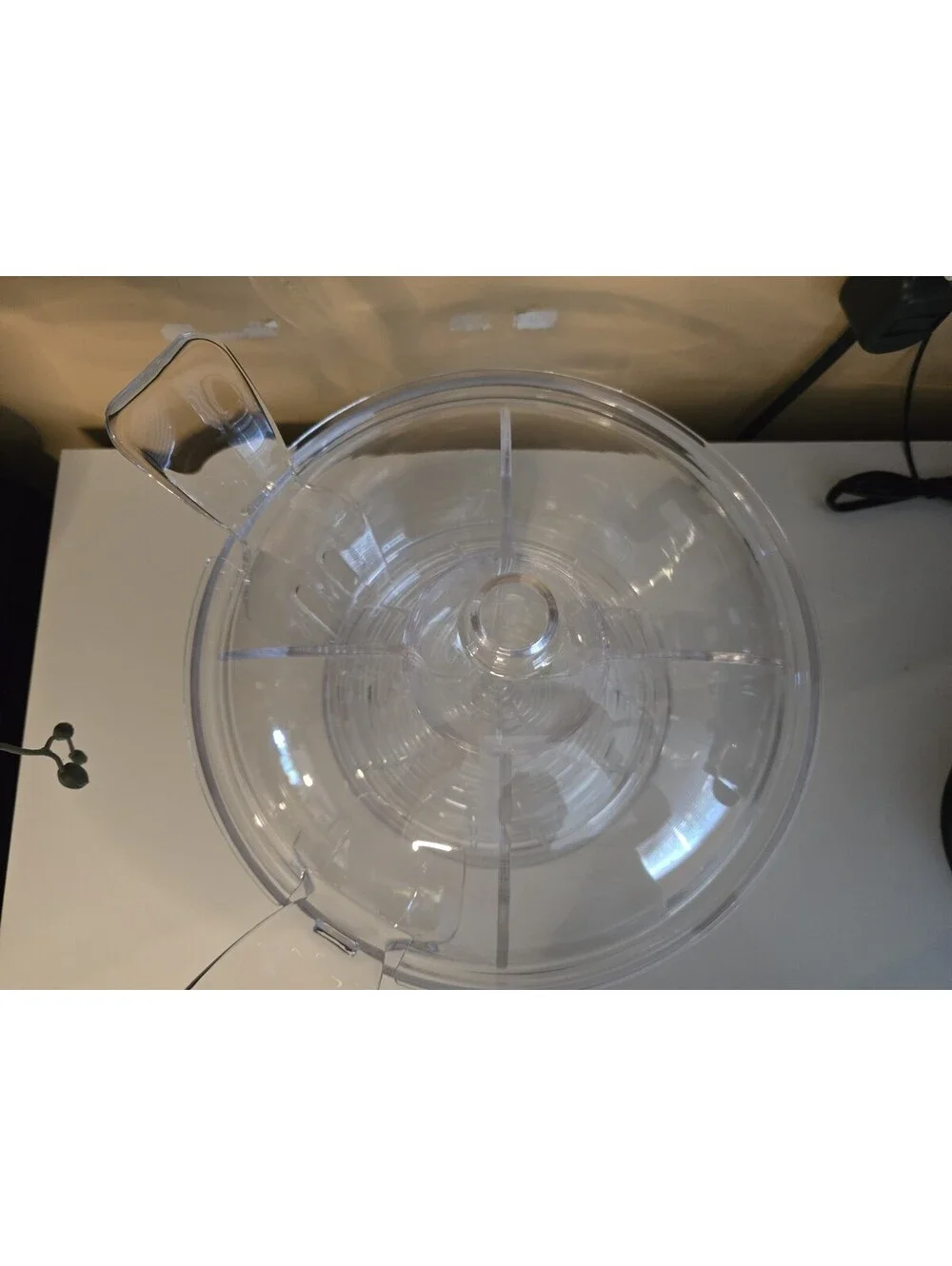 Prodyne Acrylic Salad on Ice with Fruit Insert with Utensils and Dome Lid
